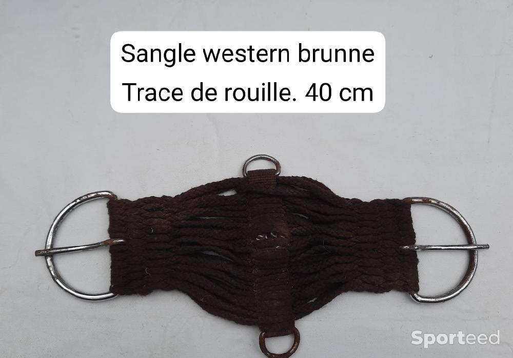 Equitation - Sangle brune western 40cm - photo 1