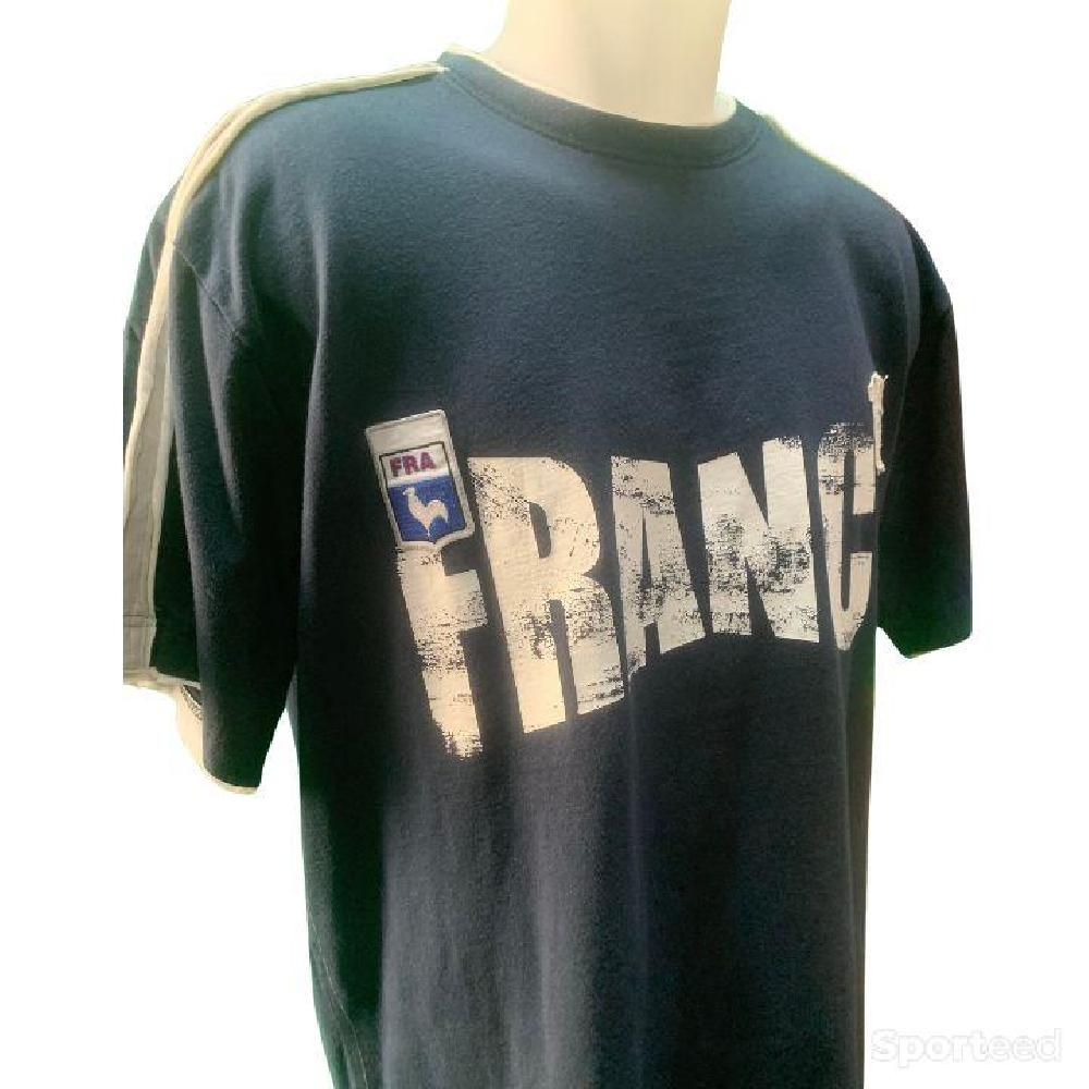 Rugby - Tee shirt de rugby bleu et blanc  - photo 2