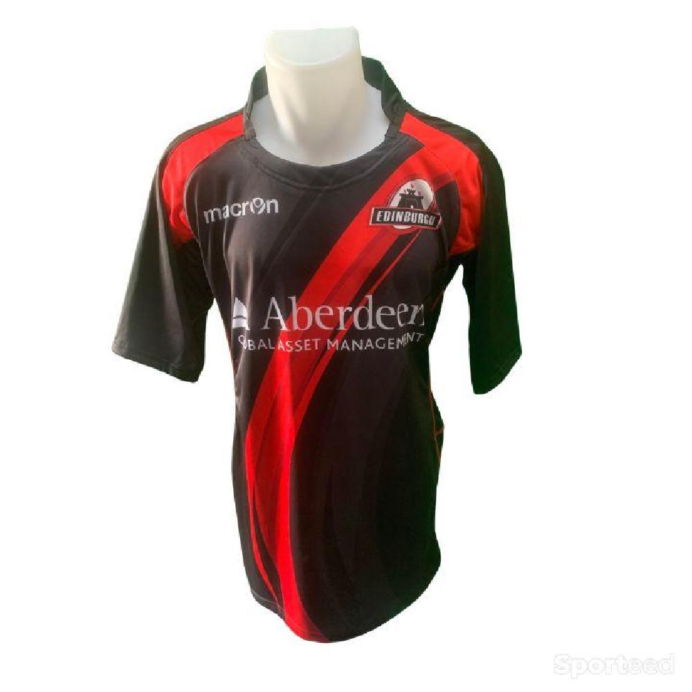 Rugby - Maillot de Rugby Replica Noir et Rouge de la Marque Macron - photo 1