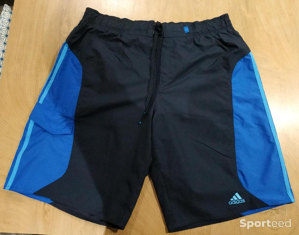 Course à pied route - Short Adidas homme bleu taille XL, état neuf - photo 1