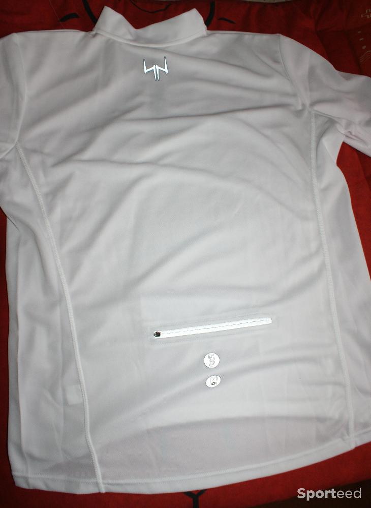 Vélo tout terrain - VTT - maillot vélo été manches courtes pour homme - Nakamura - taille xxl - blanc - photo 2