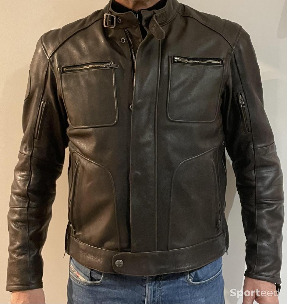 Moto route - Blouson cuir Indian - photo 1