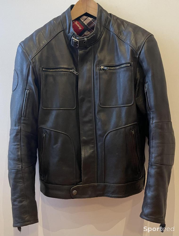 Moto route - Blouson cuir Indian - photo 2