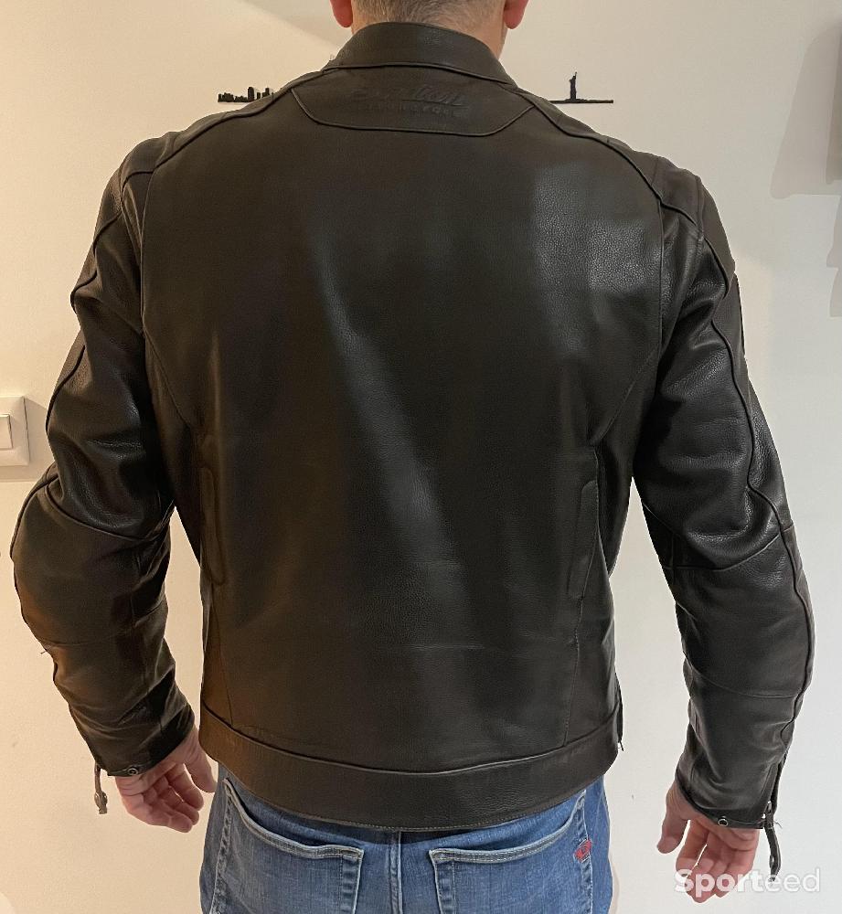 Moto route - Blouson cuir Indian - photo 3