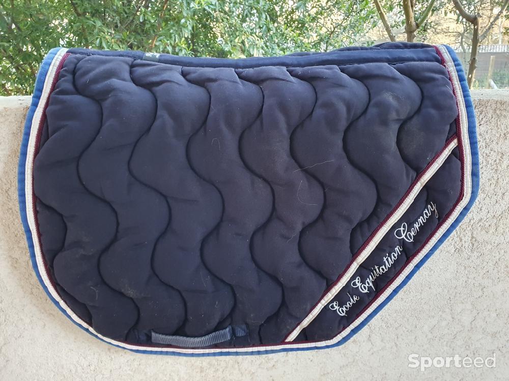 Equitation - Ensemble tapis bonnet bleu marine paddock sport  - photo 2