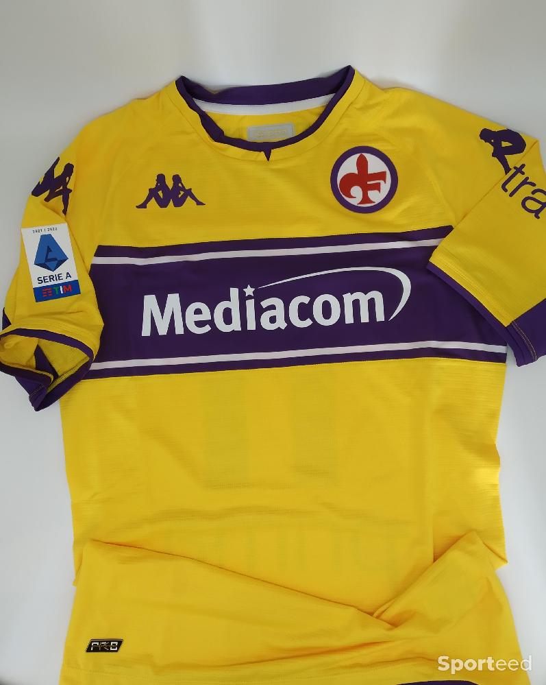 Football - Maillot AC Fiorentina signé par Jonathan Ikoné - photo 2