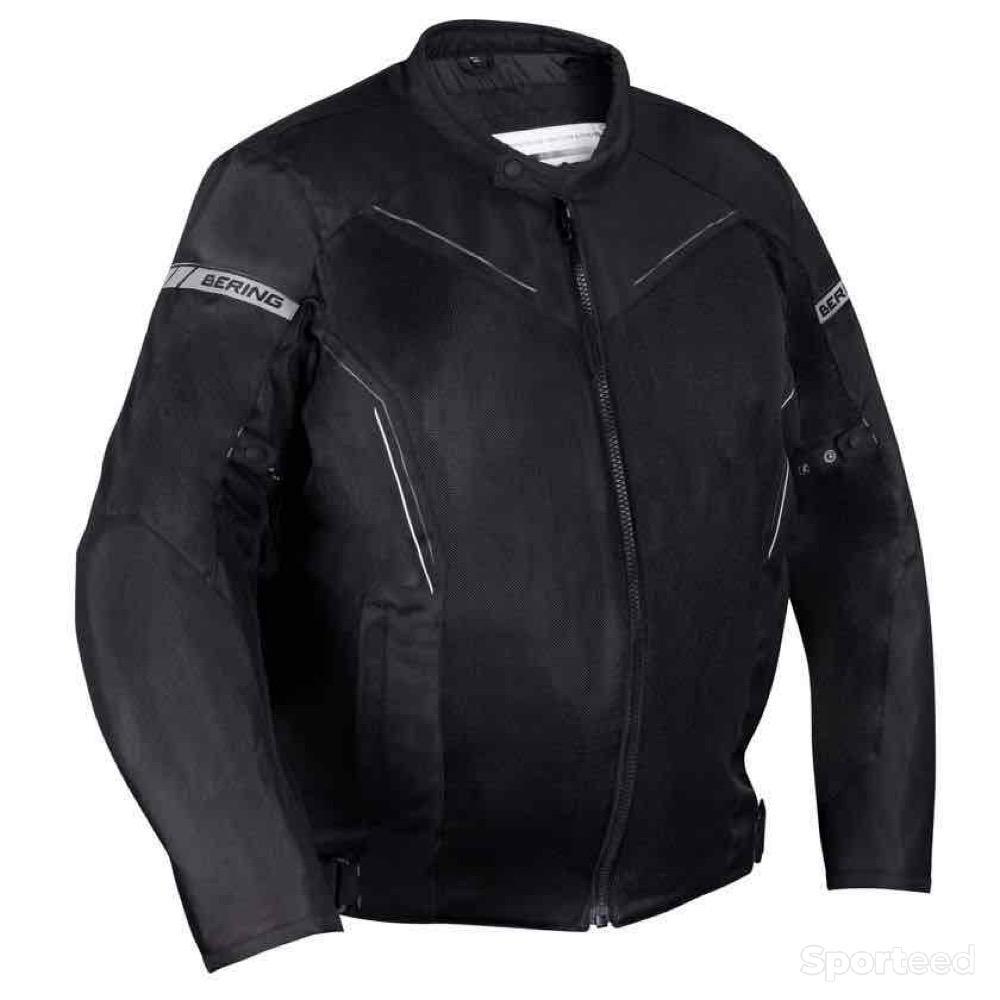 Moto route - Blouson Bering Cancun - Grande Taille - Noir/Gris - photo 1