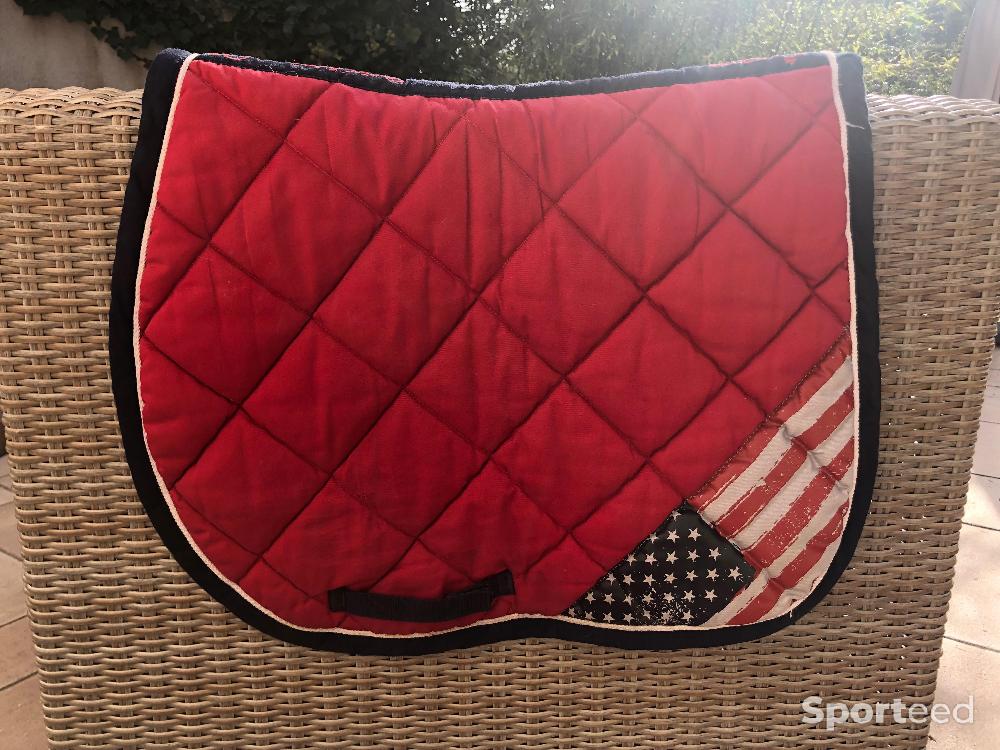 Equitation - Tapis Chabraque Rouge drapeau USA - photo 1