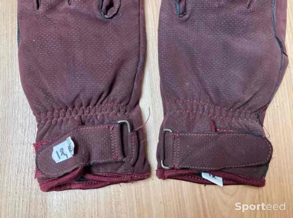 Equitation - Gants Sweet Suede adulte bordeaux XL - photo 3