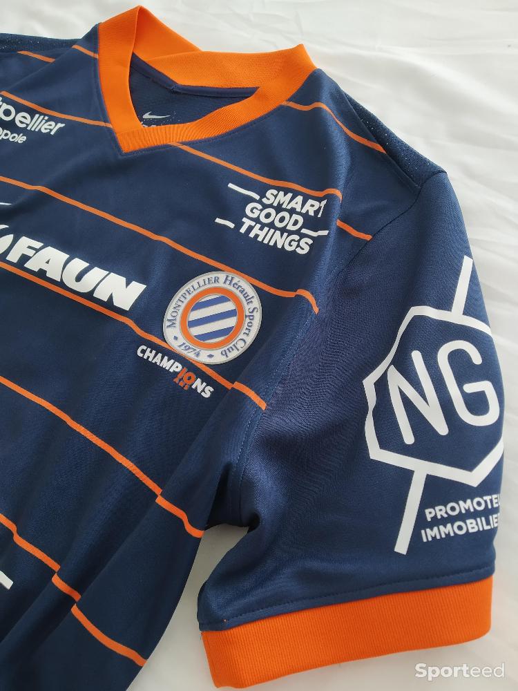 Football - Maillot Porté par Mavididi du Montpellier HSC - photo 3