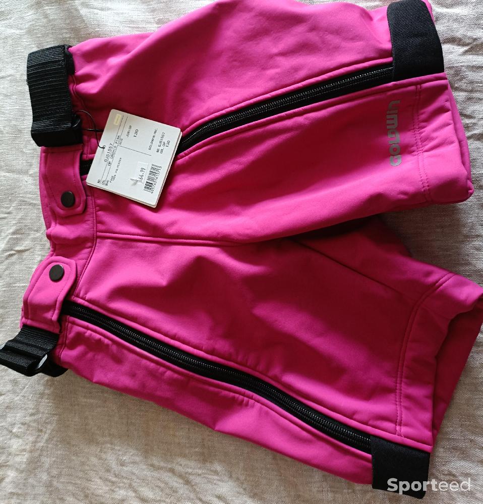 Ski alpin - Sotfshell Half Pants Goldwin Short de Slalom JR Rose 130CM - photo 1