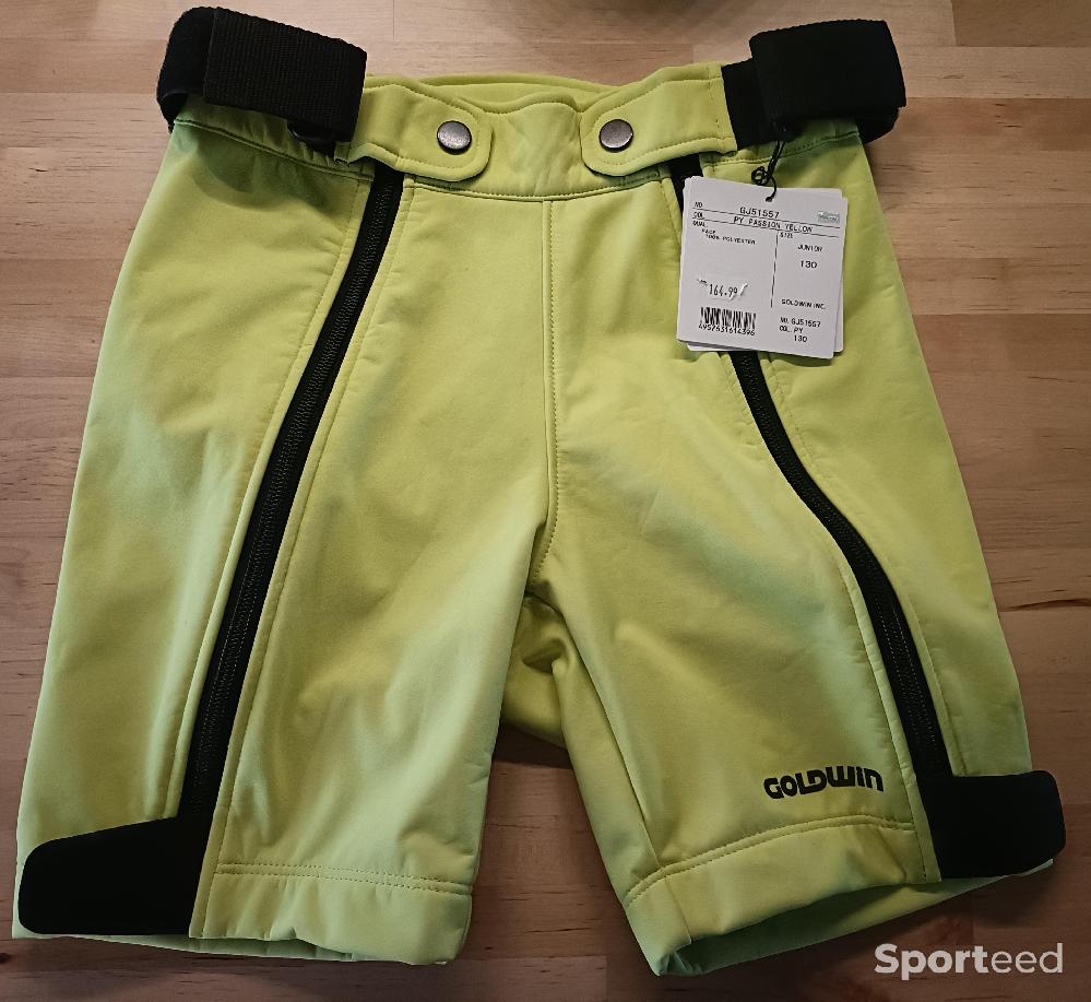 Ski de fond - Goldwin Short de Slalom Sotfshell Half Pants JR 130 CM Jaune - photo 1