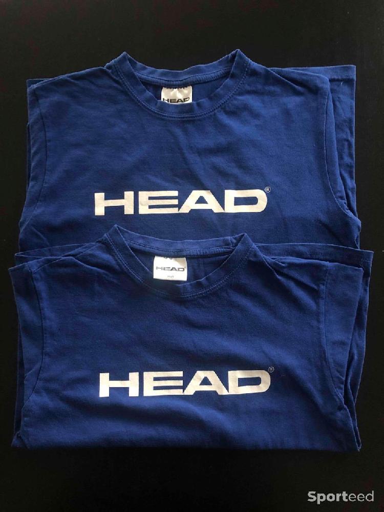 Tennis - Lot de 2 T-shirt HEAD bleu 10/12ans - photo 1