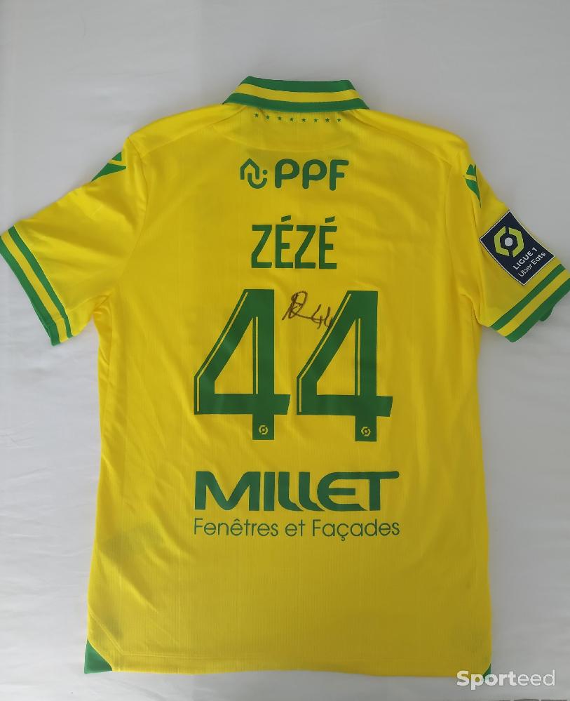 Football - Maillot Nathan Zézé-FC Nantes-Porté, Signé avec Certificat - photo 1