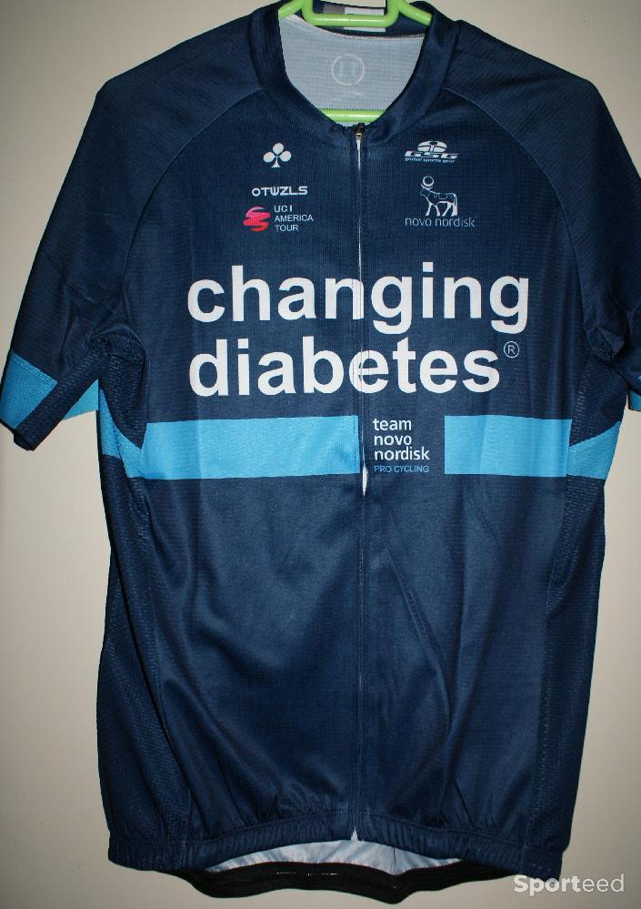 Vélo route - Maillot vélo été homme manches courtes, team 'Novo nordisk', xxl, bleu marine - photo 1