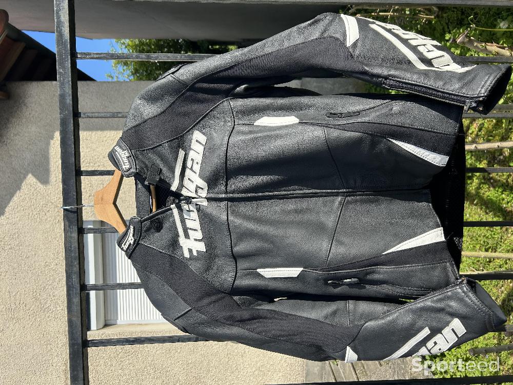 Moto route - Veste de moto furygan en cuir  - photo 2