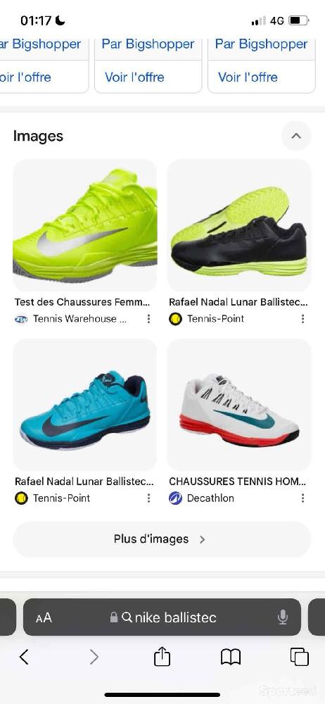 Tennis -  Chaussures lunar ballistec 1.5 Tennis Hard court - photo 2