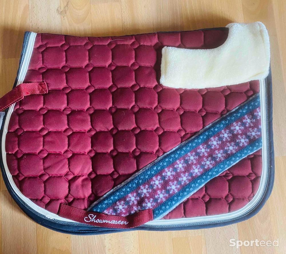 Equitation - Tapis poney bordeaux + bande  - photo 1