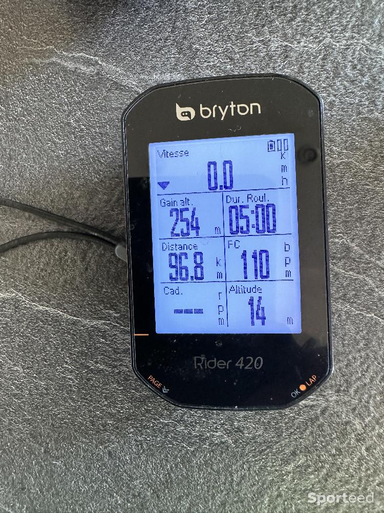 Accessoires électroniques - COMPTEUR GPS BRYTON 420 SE - photo 1