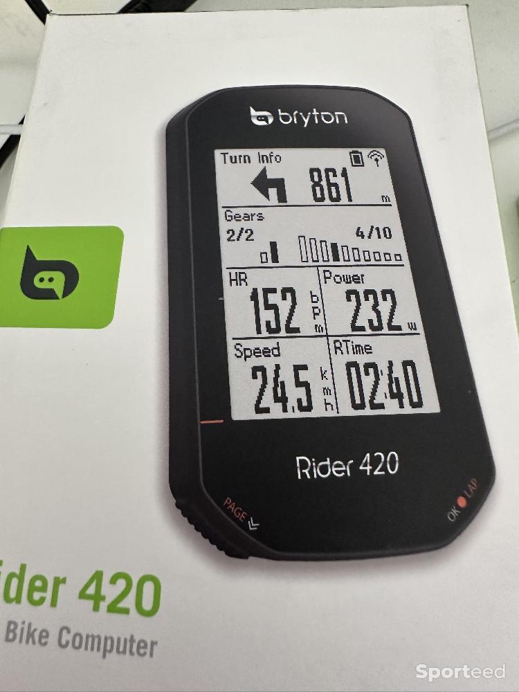 Accessoires électroniques - COMPTEUR GPS BRYTON 420 SE - photo 4