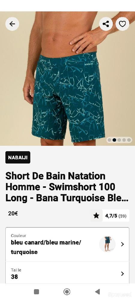 Natation - Short bains Decathlon  - photo 4