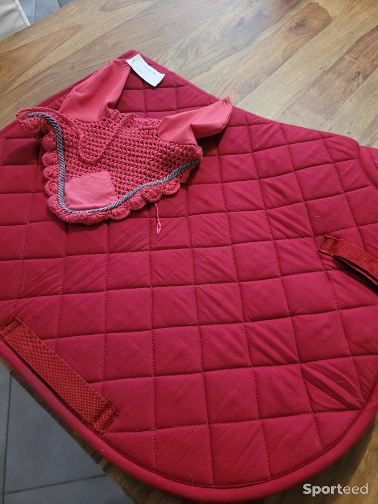 Equitation - Tapis + bonnet framboise - photo 4