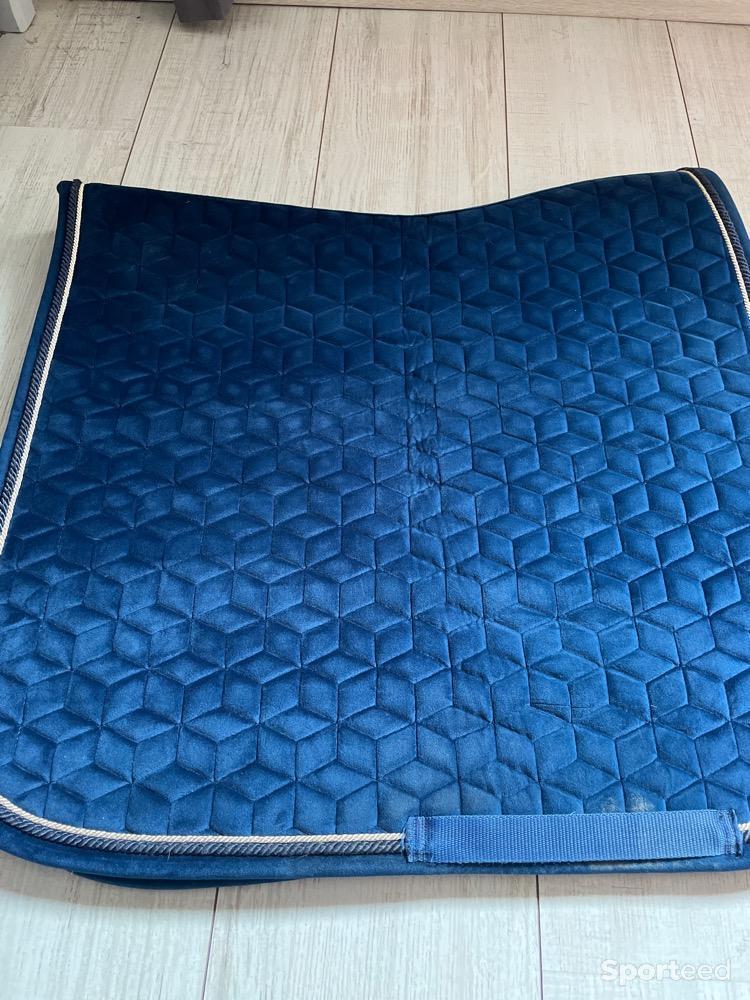 Equitation - tapis de selle velvet kentucky bleu marine  - photo 3