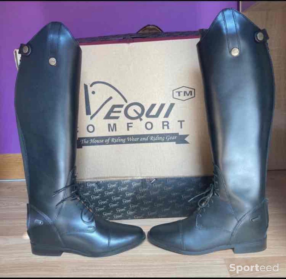 Equitation - Bottes d’équitation cuir 37 Equicomfort  - photo 2