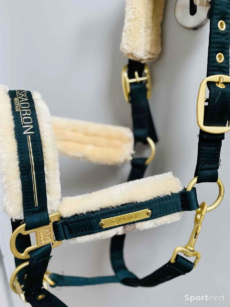 Equitation - Licol eskadron vert antique taille full  - photo 2