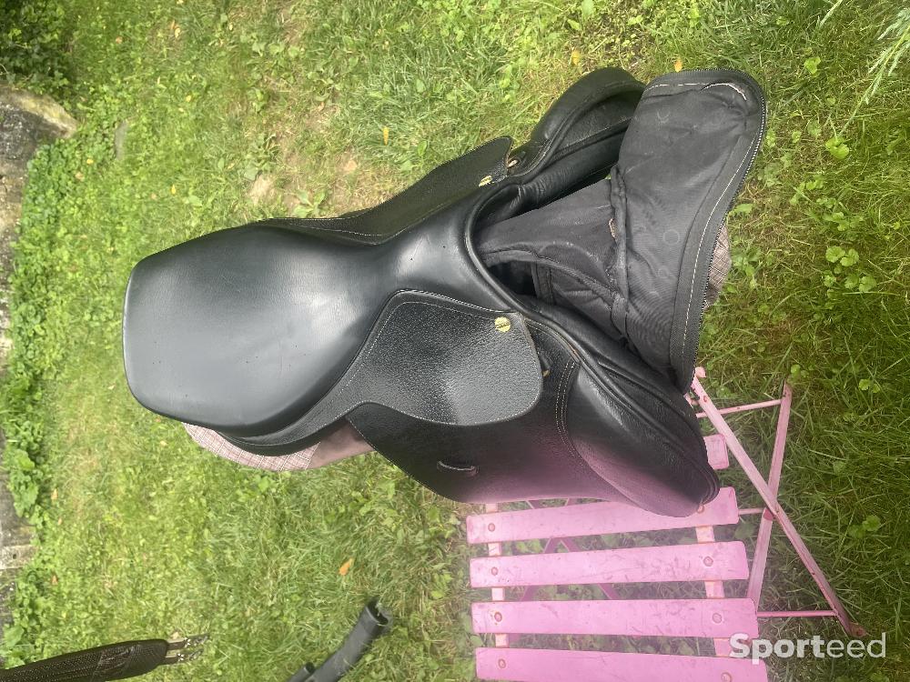 Equitation - Selle Henri de Rivel advantage cuir noir  - photo 2