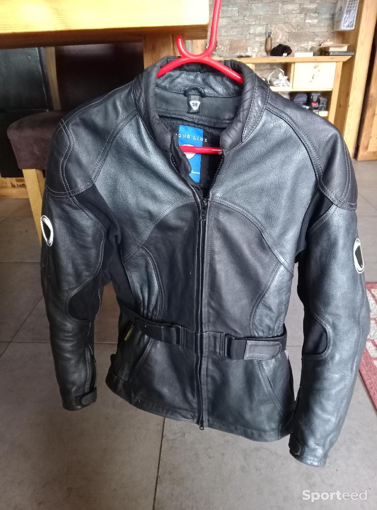 Moto route - blouson moto cuir femme - photo 1