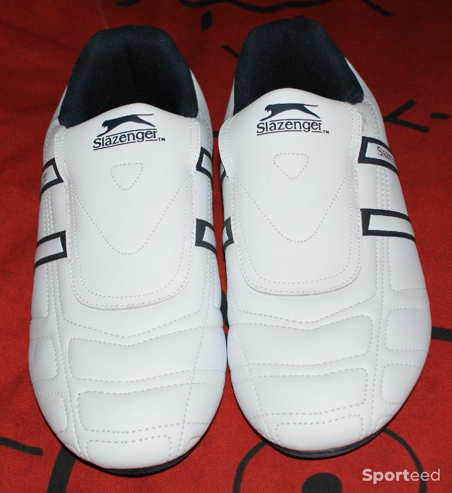 Tennis - Chaussures Slazenger Warrior blanches à enfiler - Taille 44 - photo 4