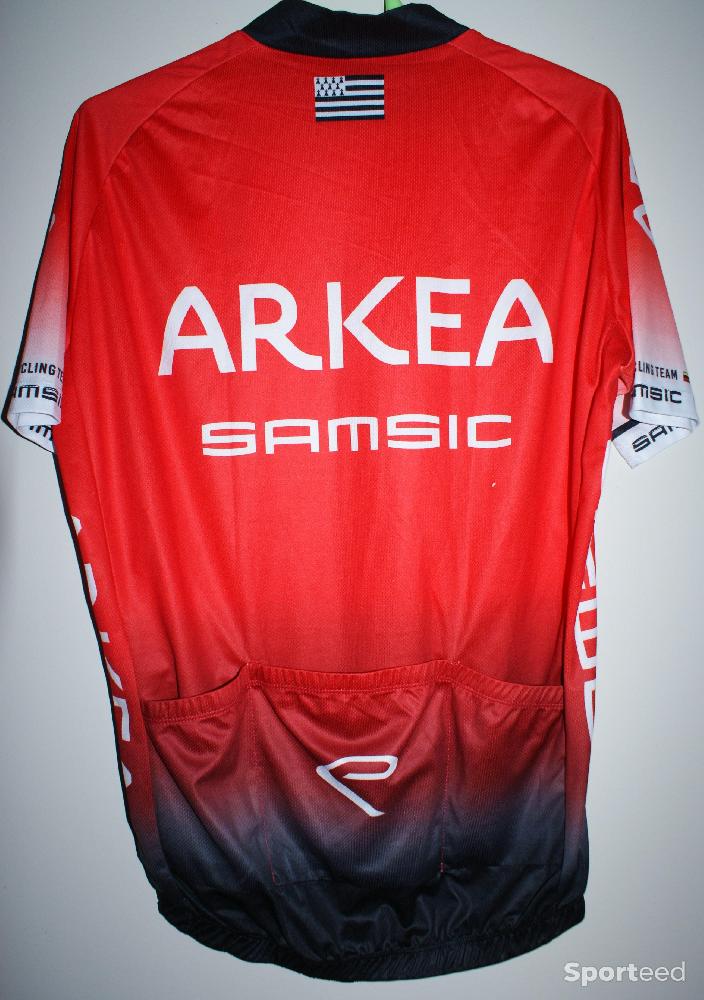 Vélo route - Maillot vélo été manches courtes - homme - xxl - rouge - team 'ARKEA' - photo 2