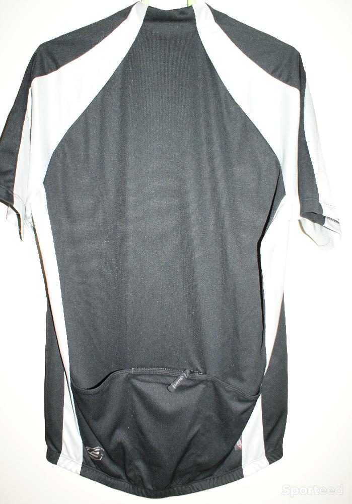 Vélo route - Maillot vélo manches courtes - marque 'BRIKO' - noir/blanc - XXL - photo 2