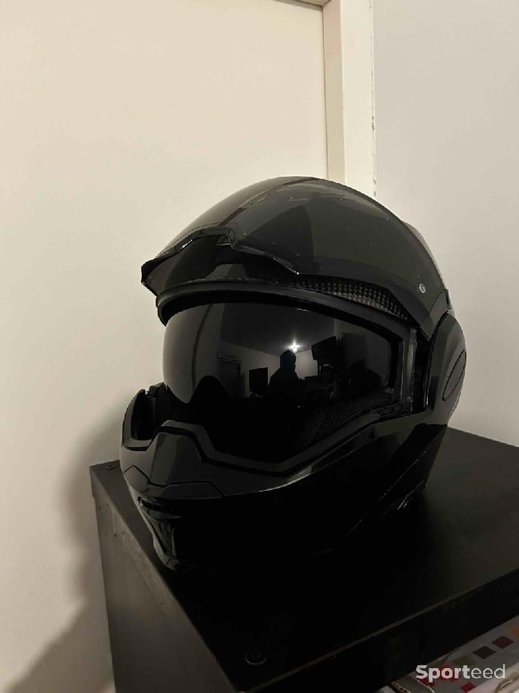 Moto route - Casque Modulable Scorpion Exo-Tech Evo Carbon Solid - photo 5