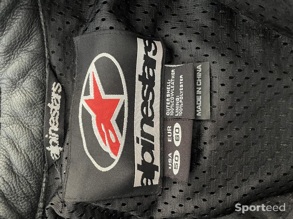 Moto route - Alpinestars blouson + pantalon moto cuir - photo 5