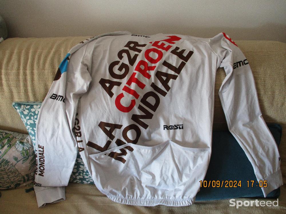 Vélo route - Maillot manche longue Ag2r Citroen taille XL - photo 2