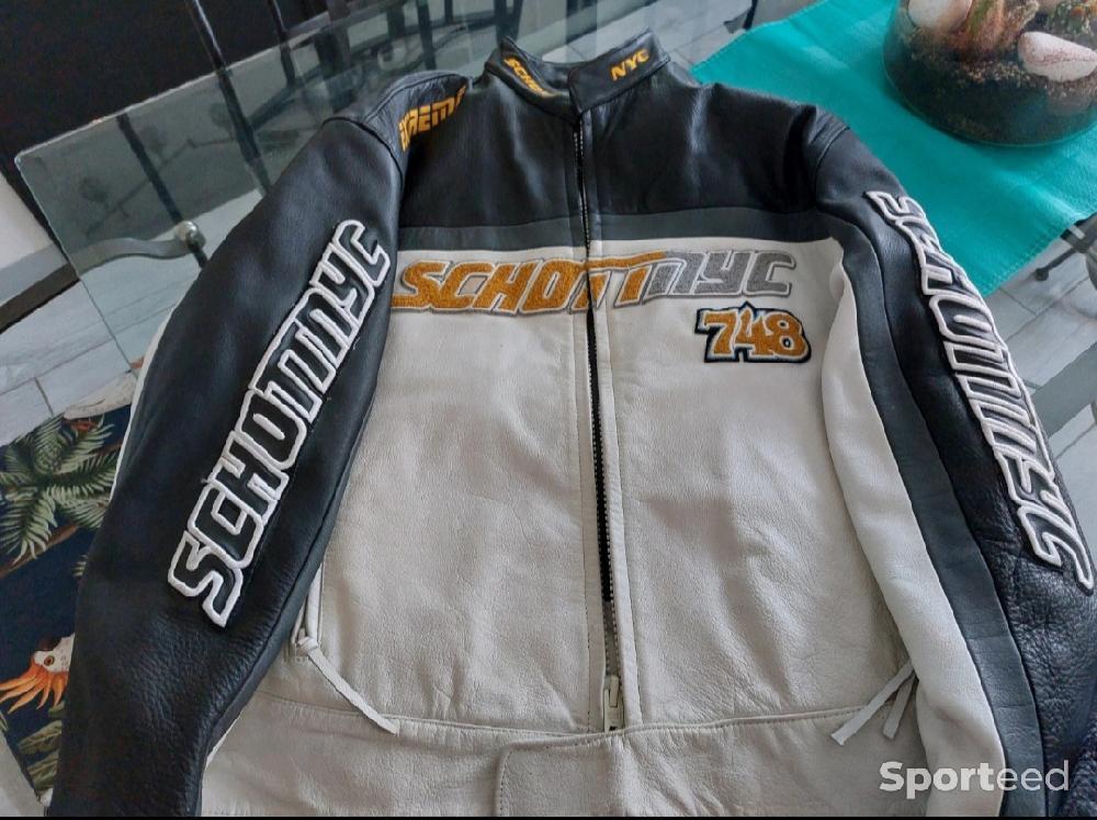 Moto route - Blouson moto marque Schott - photo 2