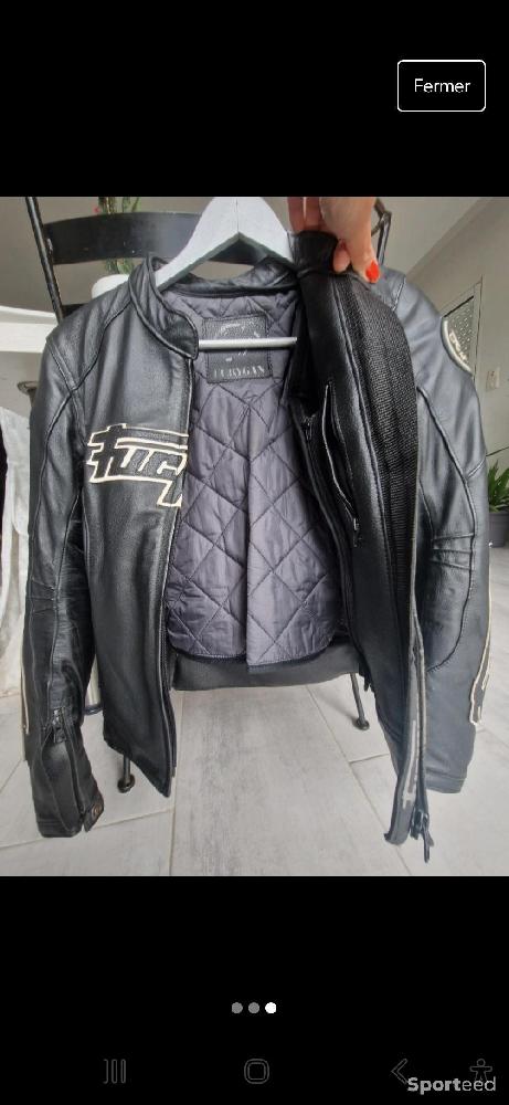 Moto route - Blouson cuir moto Furygan  - photo 2