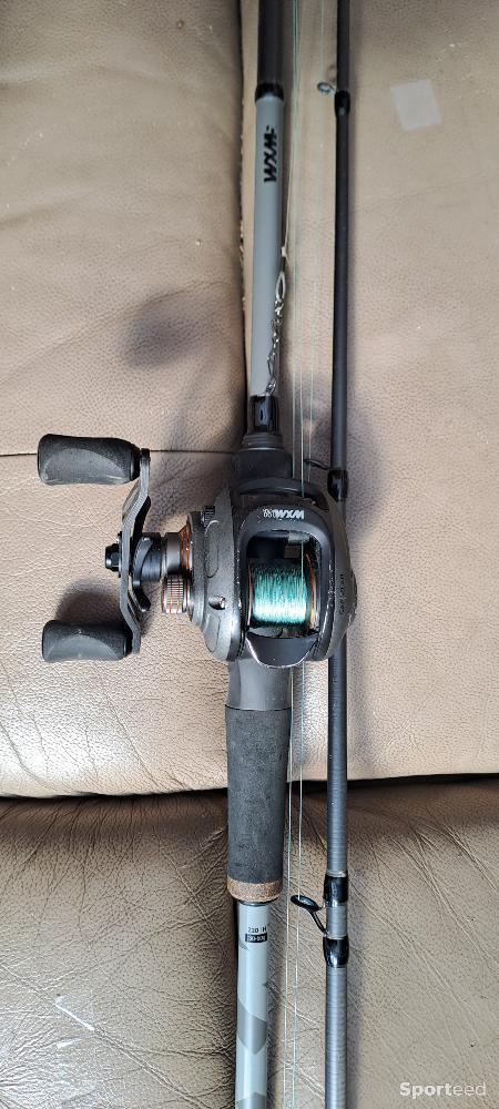 Pêche - Canne casting 30-60g marque: caperlan plus moulinet, tresse et montage fluorocarbone  - photo 2