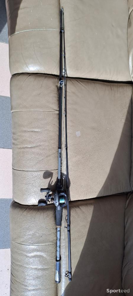 Pêche - Canne casting 30-60g marque: caperlan plus moulinet, tresse et montage fluorocarbone  - photo 3