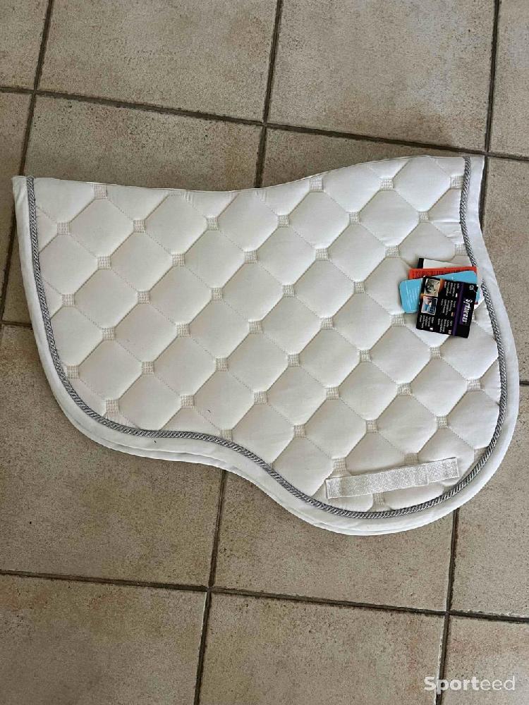 Equitation - Tapis de selle blanc taille FULL  - photo 1