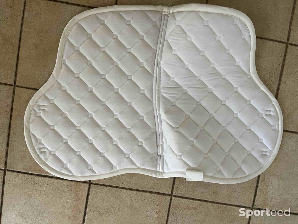 Equitation - Tapis de selle blanc taille FULL  - photo 2