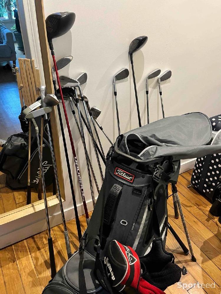 Golf - KIT GOLF complet Titleist SAC TRÉPIED + 14 CLUBS + 2 CAPUCHONS de club luxe - photo 1