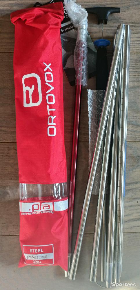 Ski de randonnée - Sonde Ortovox 320+ Steel PRO PFA Rouge/Argent 320 CM - Neuf avec étiquette - Ski de randonnée - photo 2