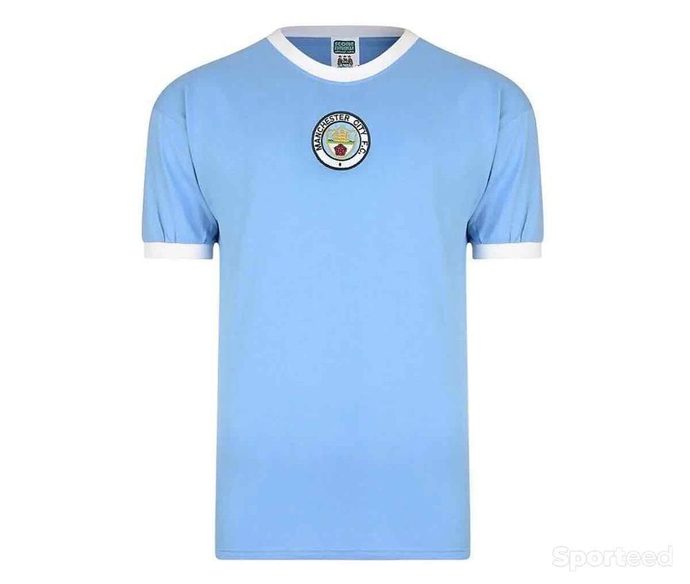 Football - Maillot Vintage Manchester City 1972 Bleu - photo 1