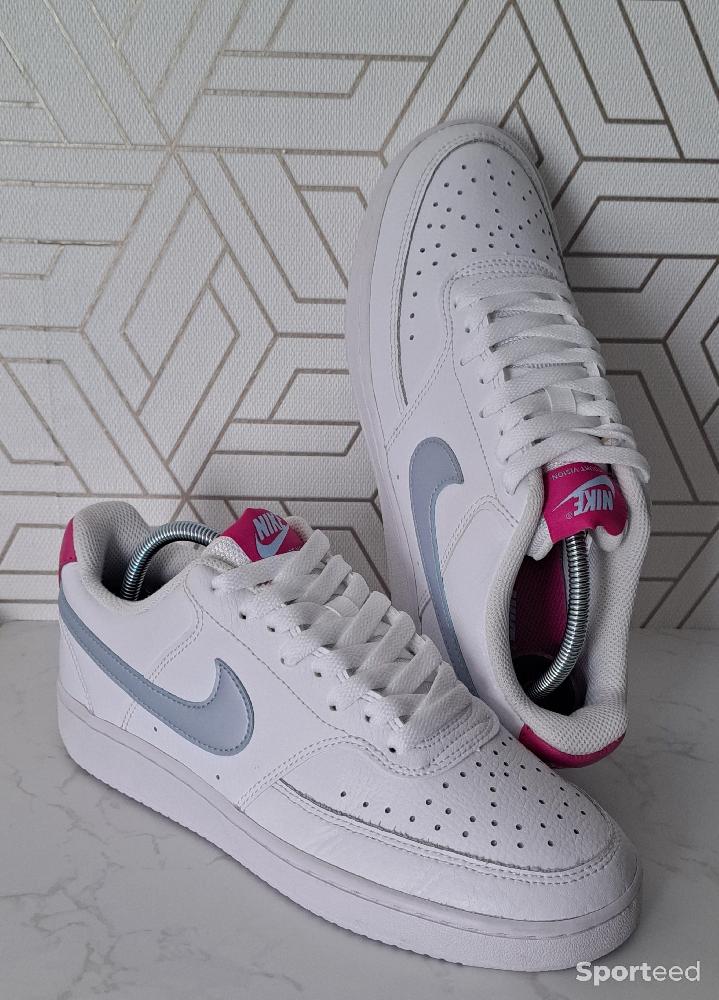 Sportswear - Nike Court Vision Low Blanc Hydrogen Bleu - photo 4