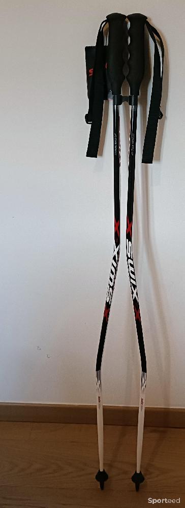 Ski alpin -  Swix AC-112 SG/GS Carbon Poles Blanc/Noir 125 cm - photo 1