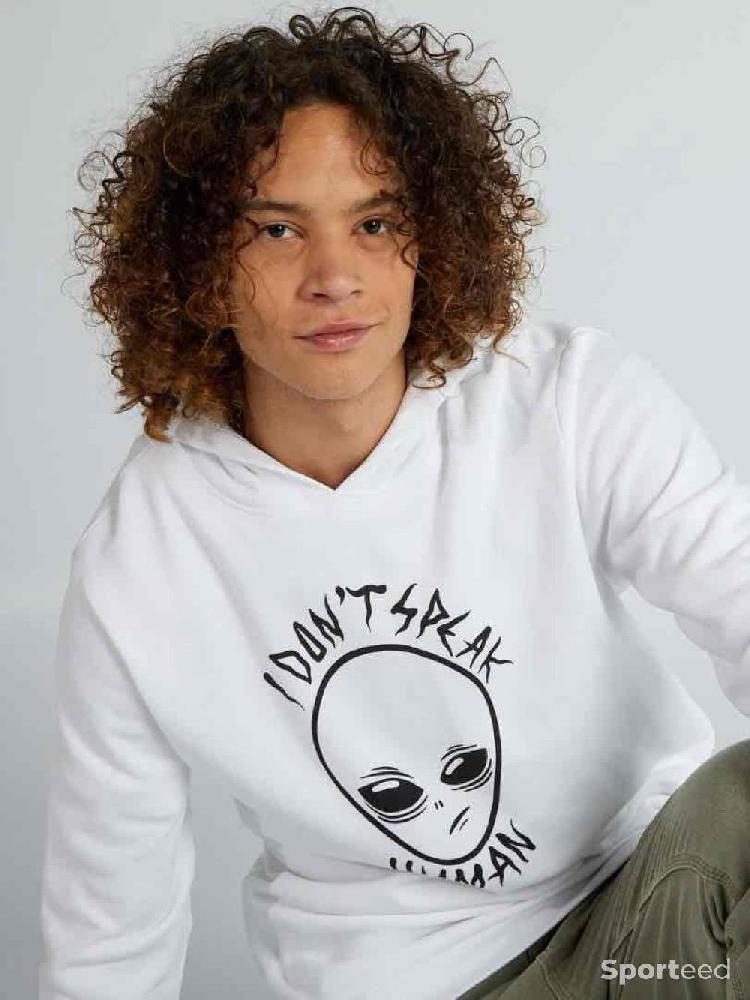 Sportswear - Sweat - Blanc Extraterrestre Gris Ovni Homme - photo 2