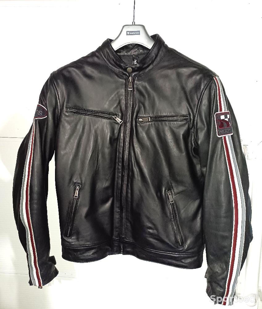 Moto route - blouson cuir helstons - photo 1